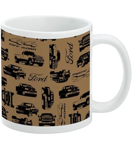Amazon.com | Ford Vintage V8 Logo Ceramic Coffee Mug